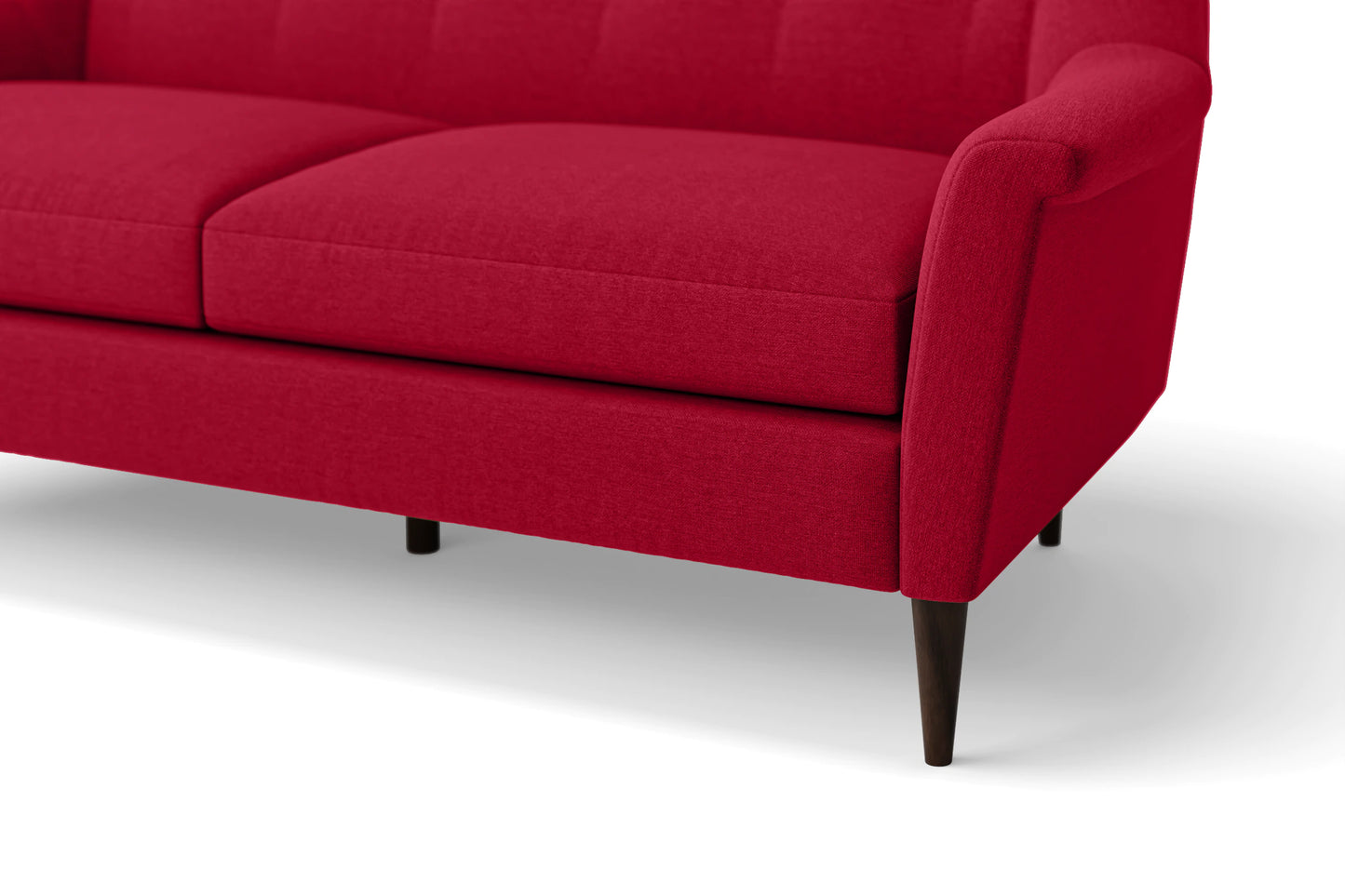 Giovanni 2 Seater Sofa Red Linen Fabric