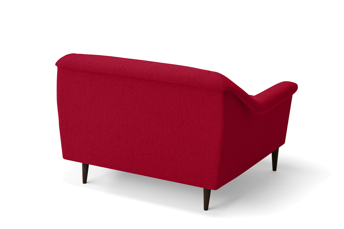 Giovanni 2 Seater Sofa Red Linen Fabric