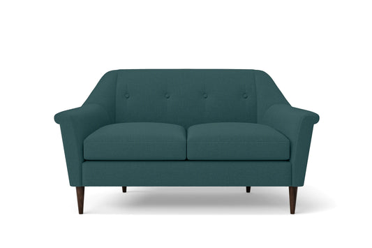 Giovanni 2 Seater Sofa Teal Linen Fabric