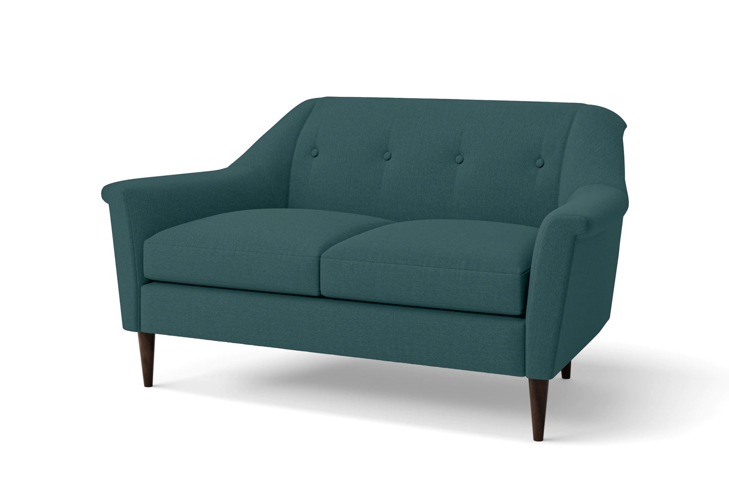 Giovanni 2 Seater Sofa Teal Linen Fabric