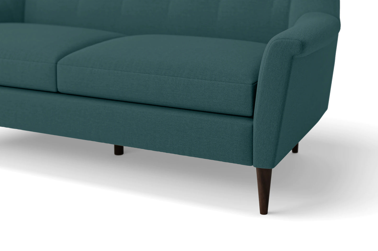 Giovanni 2 Seater Sofa Teal Linen Fabric