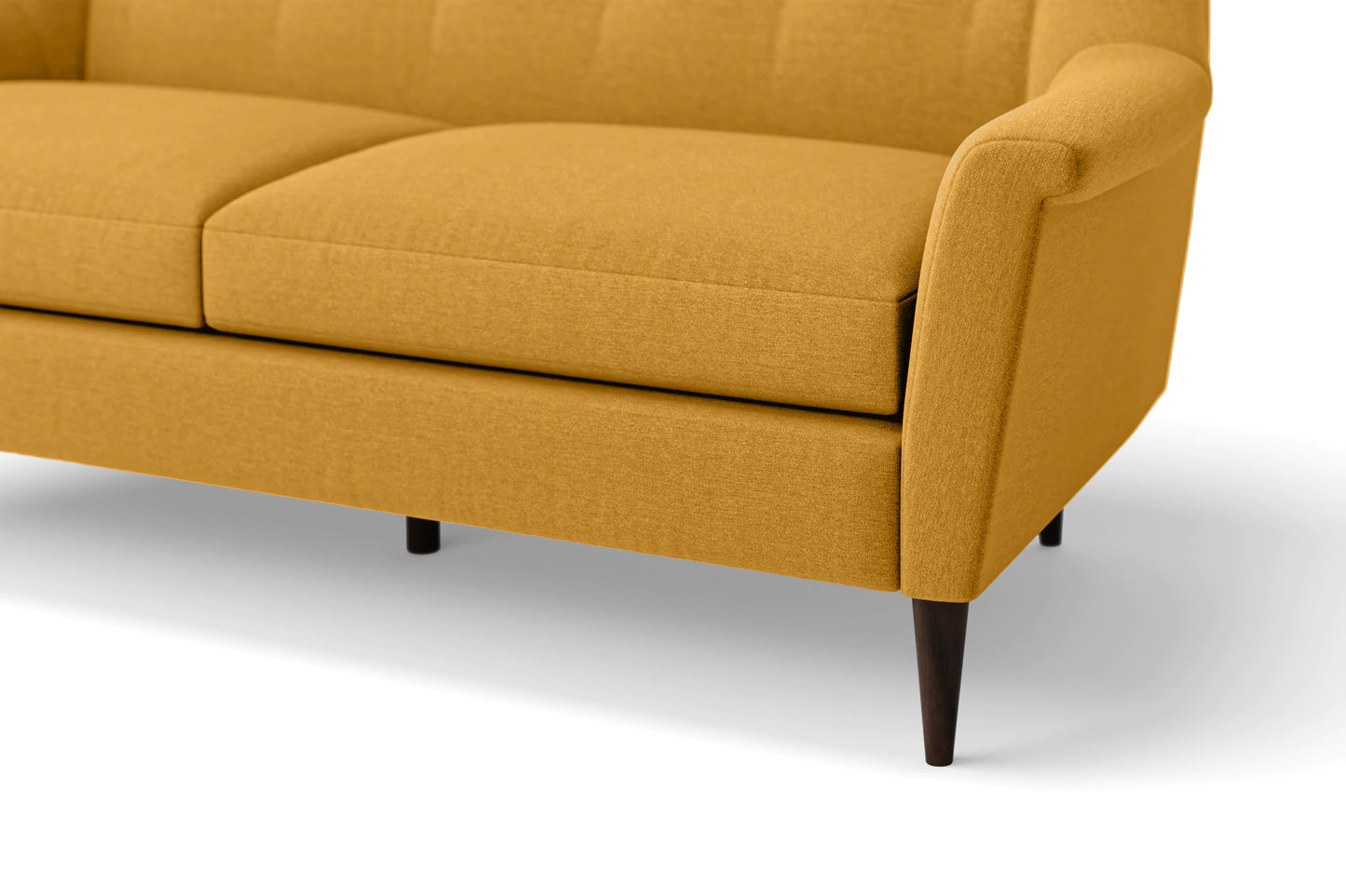 Giovanni 2 Seater Sofa Yellow Linen Fabric