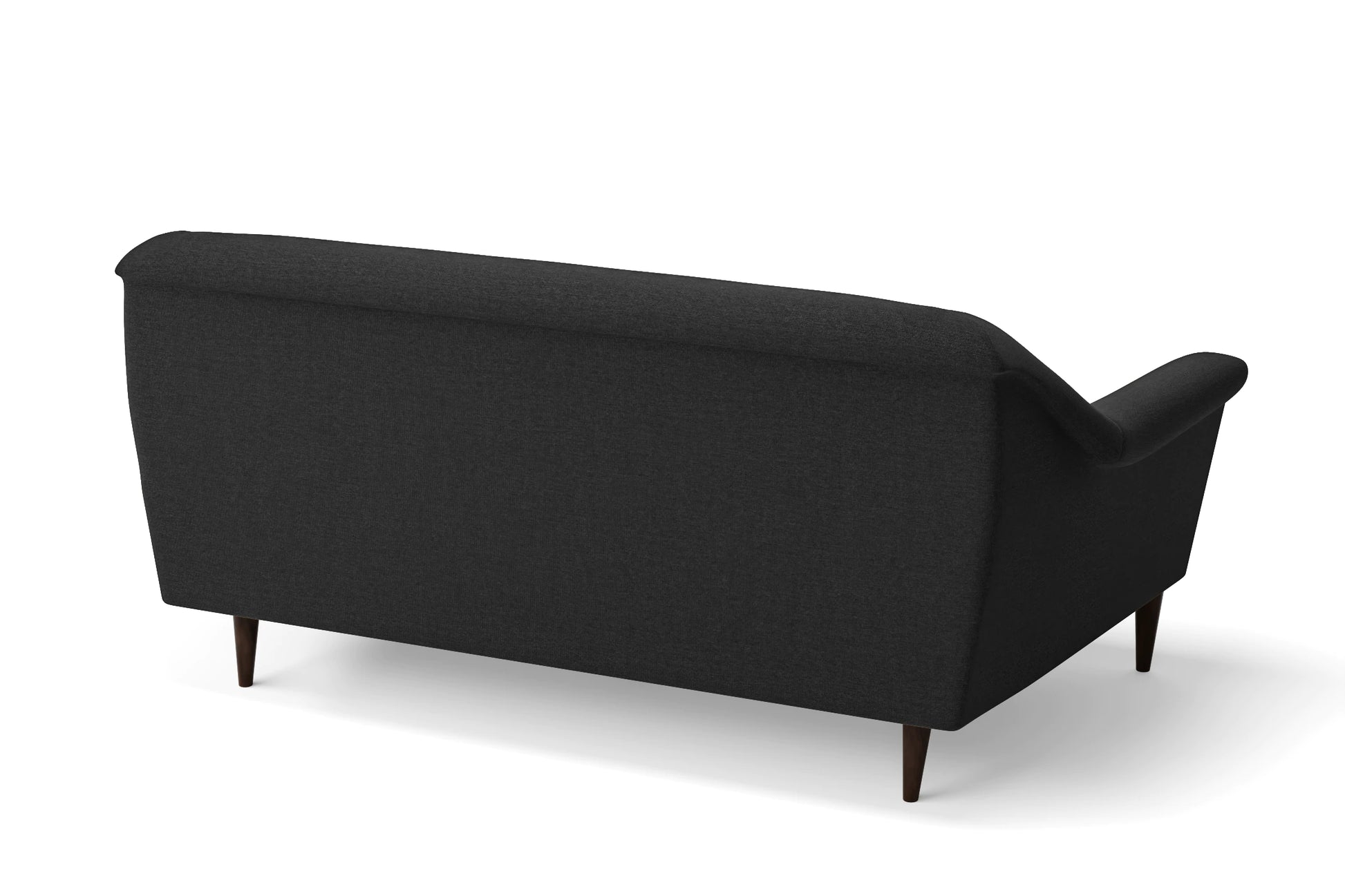 Giovanni 3 Seater Sofa Black Linen Fabric