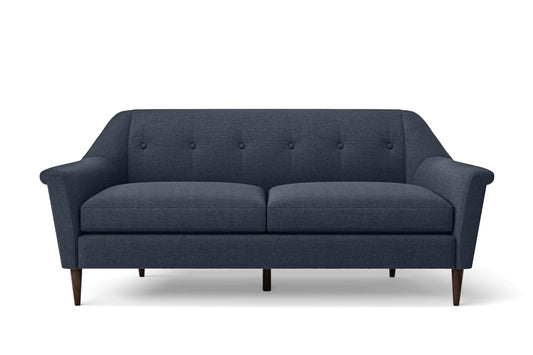 Giovanni 3 Seater Sofa Dark Blue Linen Fabric