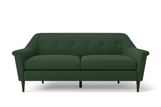 Giovanni 3 Seater Sofa Forest Green Linen Fabric