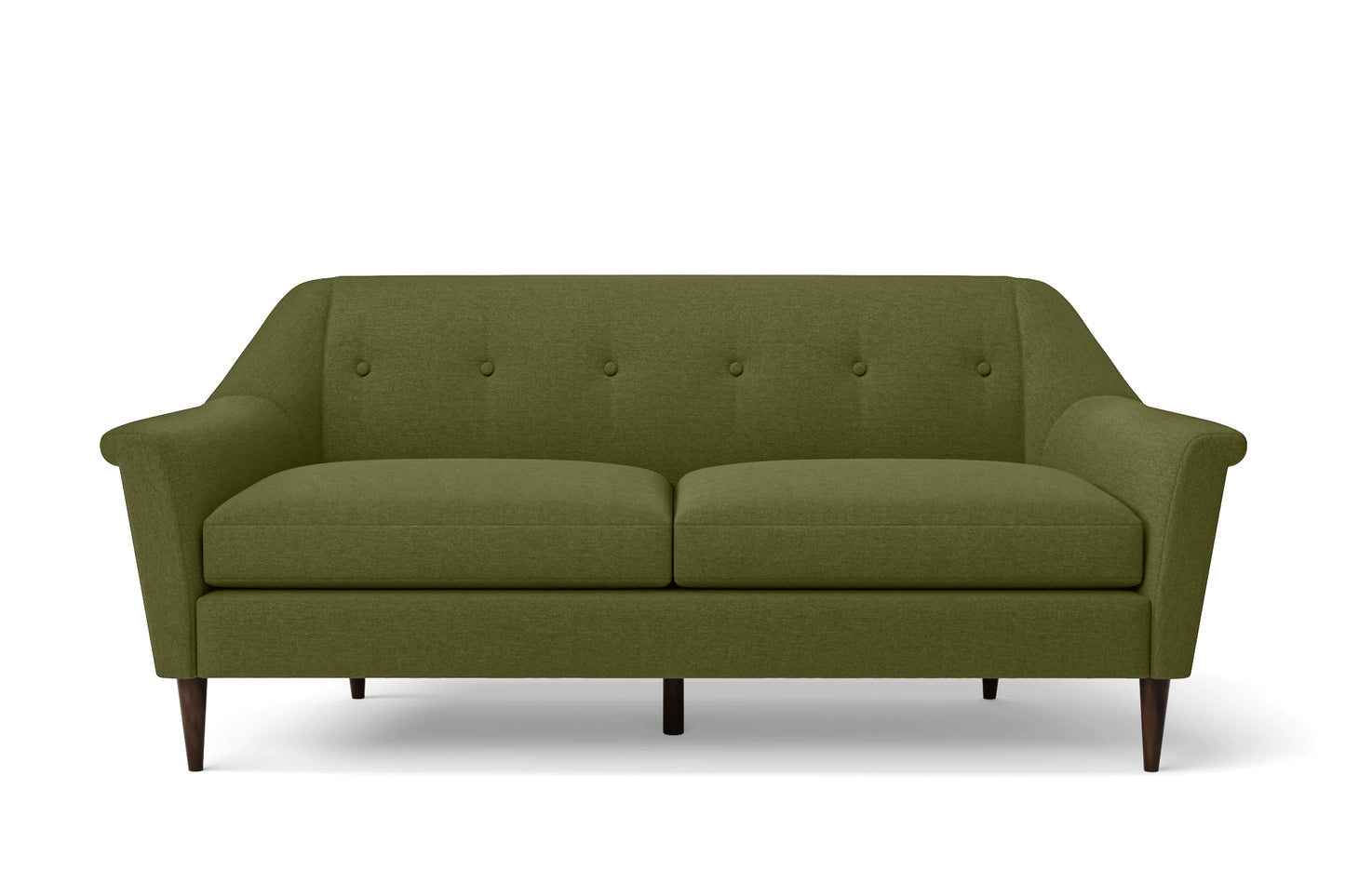 Giovanni 3 Seater Sofa Olive Linen Fabric