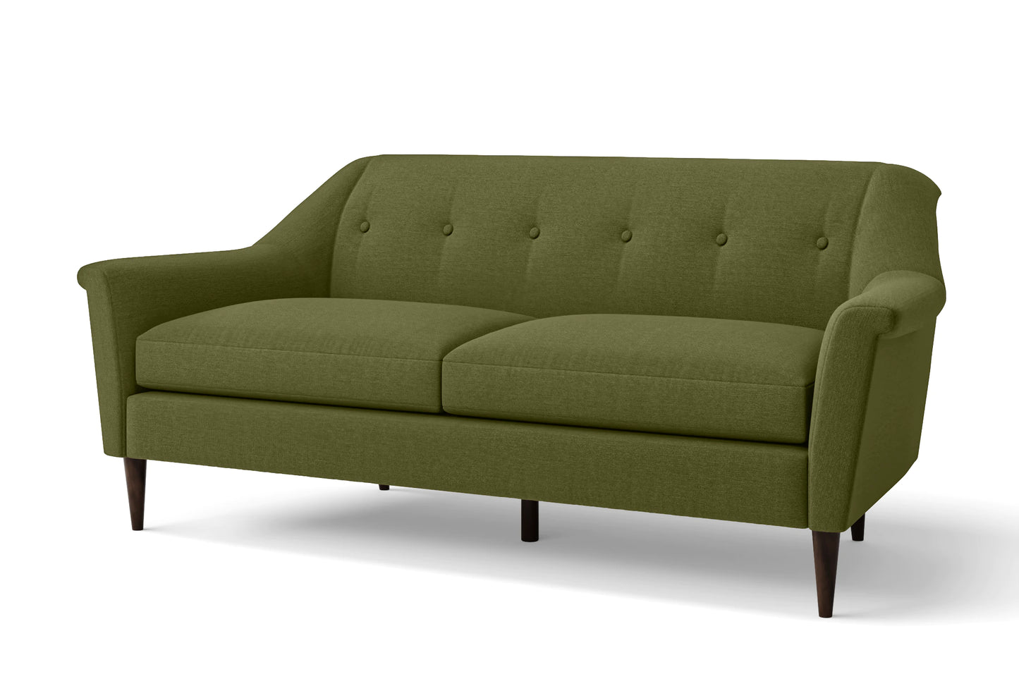 Giovanni 3 Seater Sofa Olive Linen Fabric