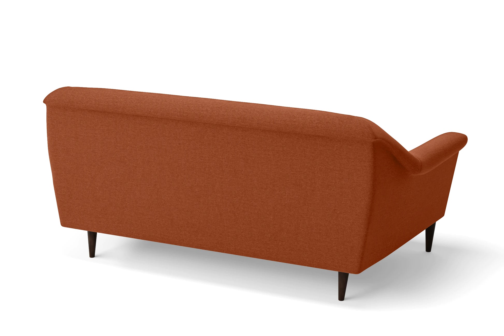 Giovanni 3 Seater Sofa Orange Linen Fabric