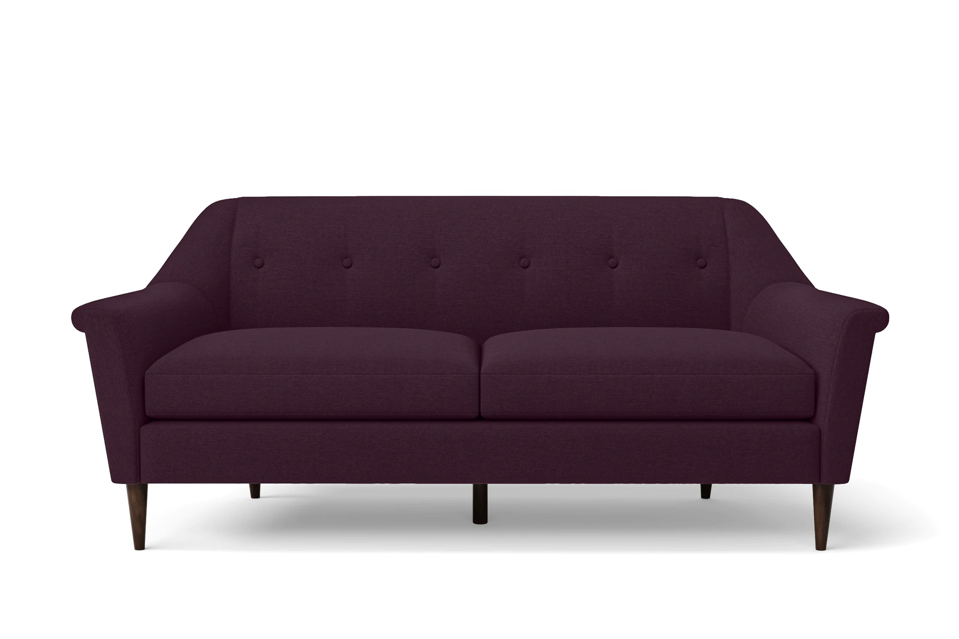 Giovanni 3 Seater Sofa Purple Linen Fabric