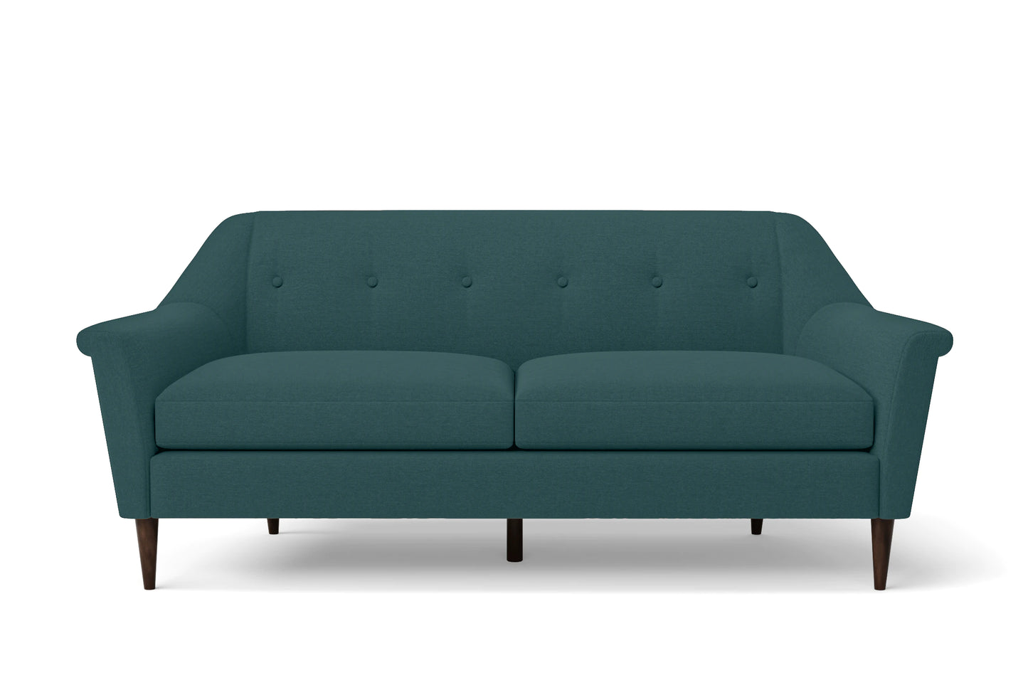 Giovanni 3 Seater Sofa Teal Linen Fabric