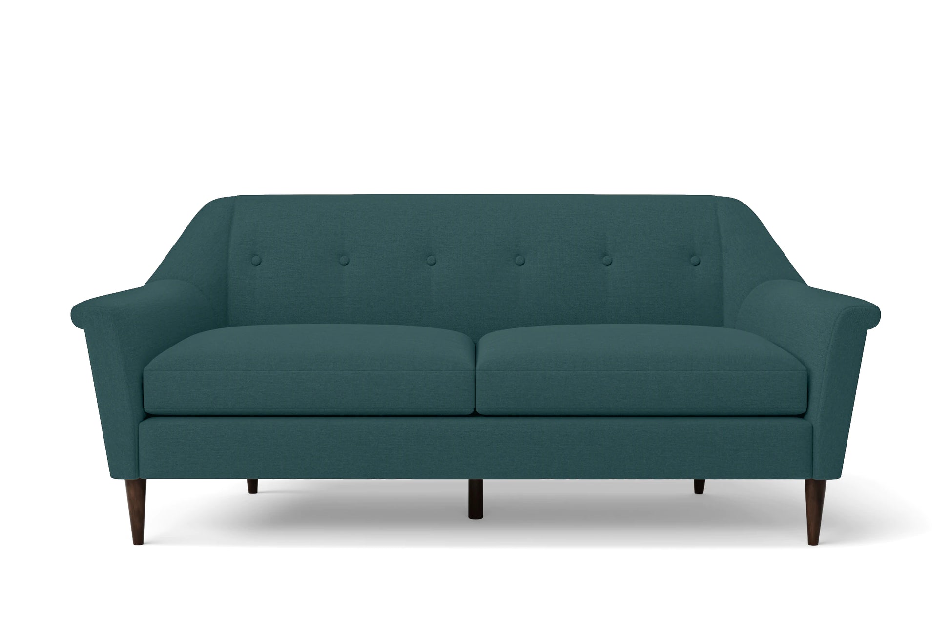 Giovanni 3 Seater Sofa Teal Linen Fabric