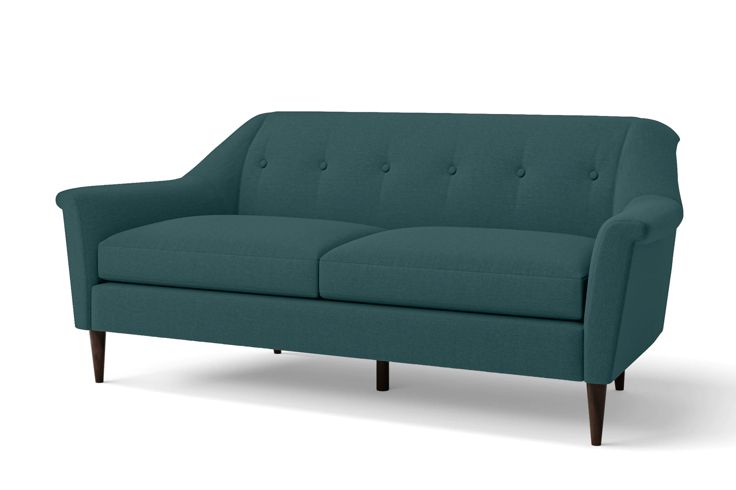 Giovanni 3 Seater Sofa Teal Linen Fabric