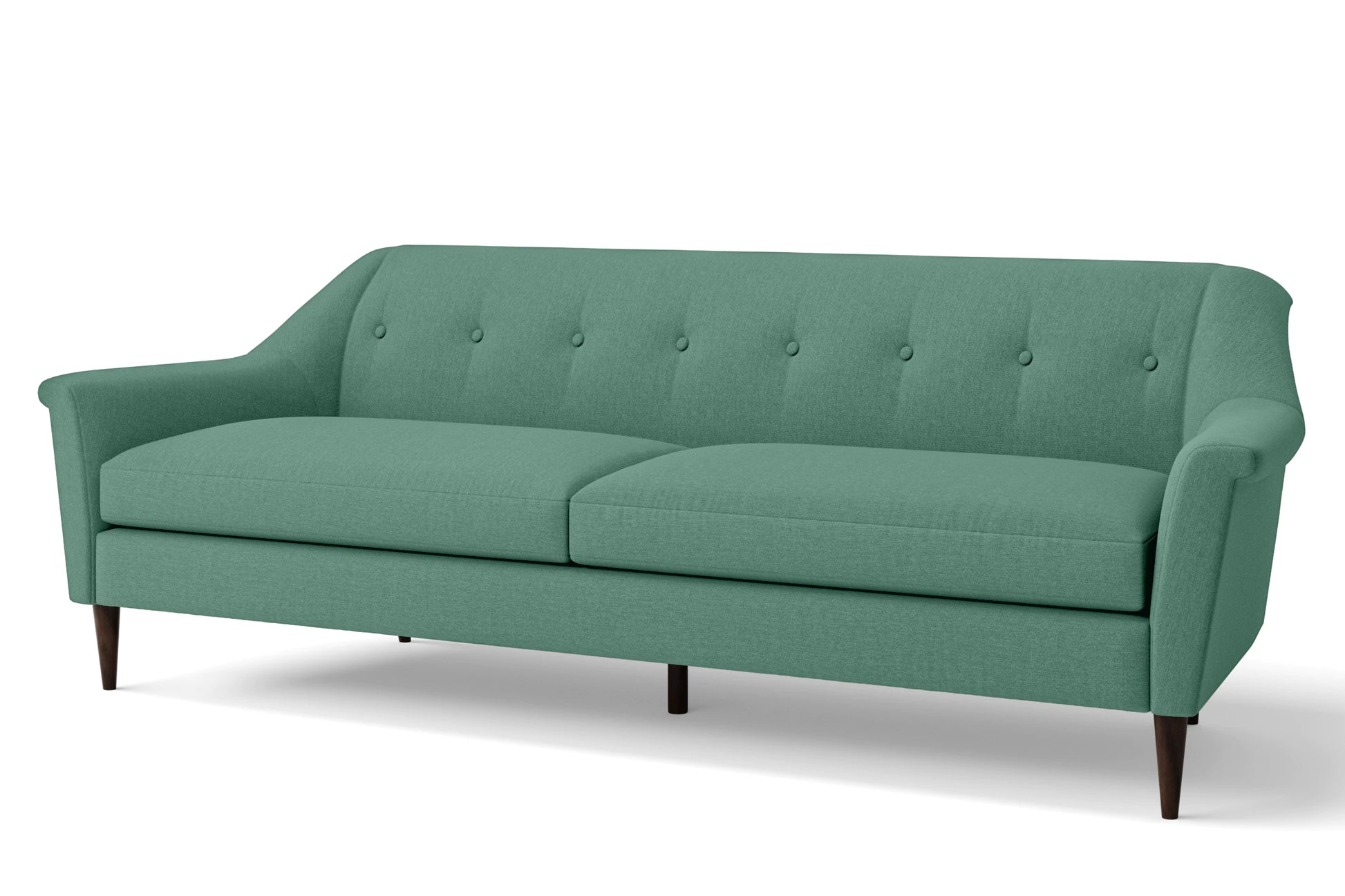 Giovanni 4 Seater Sofa Mint Green Linen Fabric