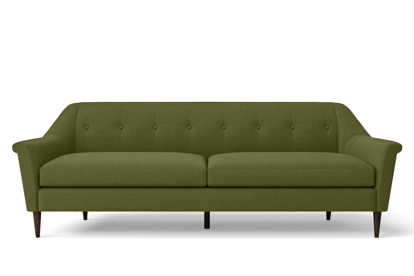 Giovanni 4 Seater Sofa Olive Linen Fabric