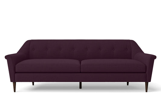 Giovanni 4 Seater Sofa Purple Linen Fabric