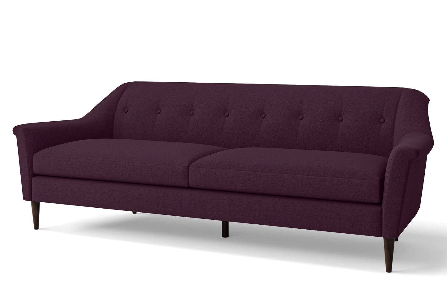 Giovanni 4 Seater Sofa Purple Linen Fabric