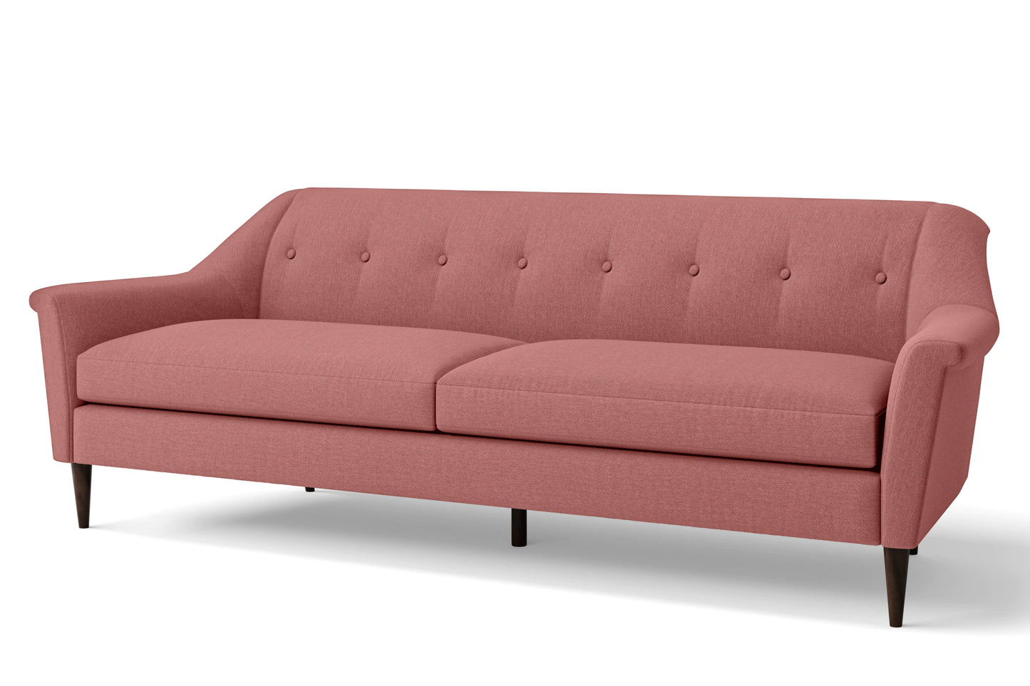 Giovanni 4 Seater Sofa Rose Pink Linen Fabric