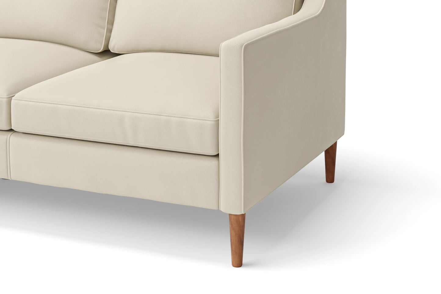 Greco 2 Seater Sofa Cream Leather