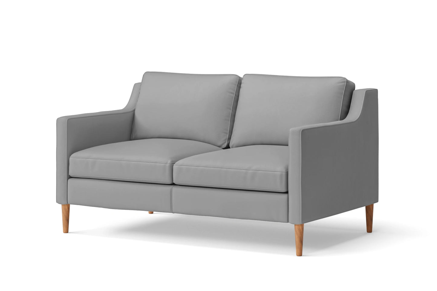 Greco 2 Seater Sofa Grey Leather