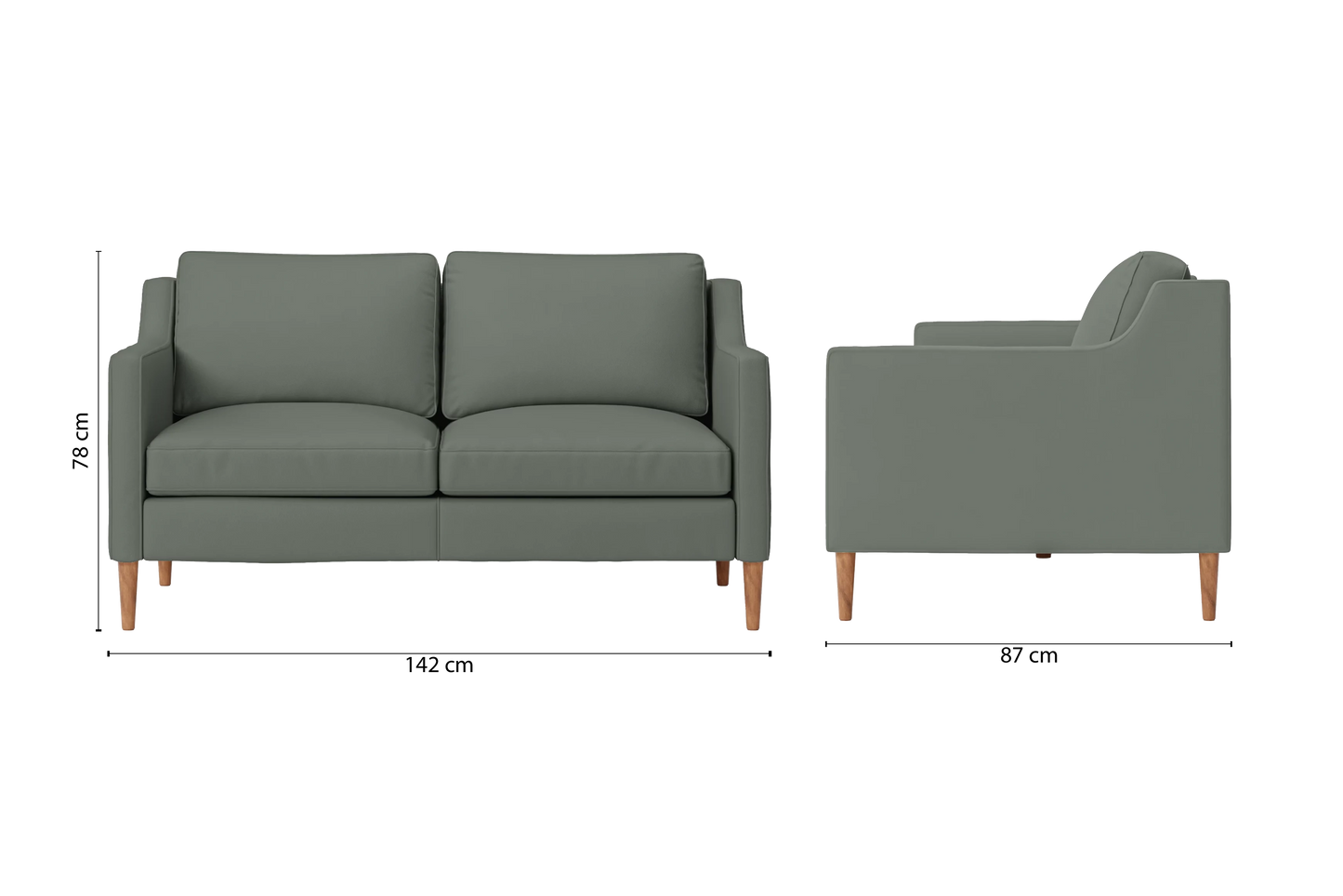 Greco 2 Seater Sofa Lush Leather