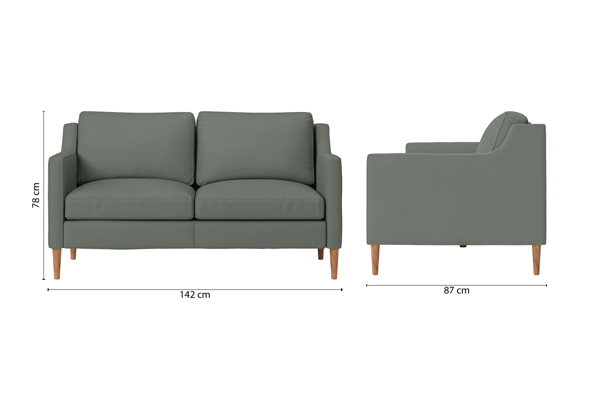 Greco 2 Seater Sofa Lush Leather