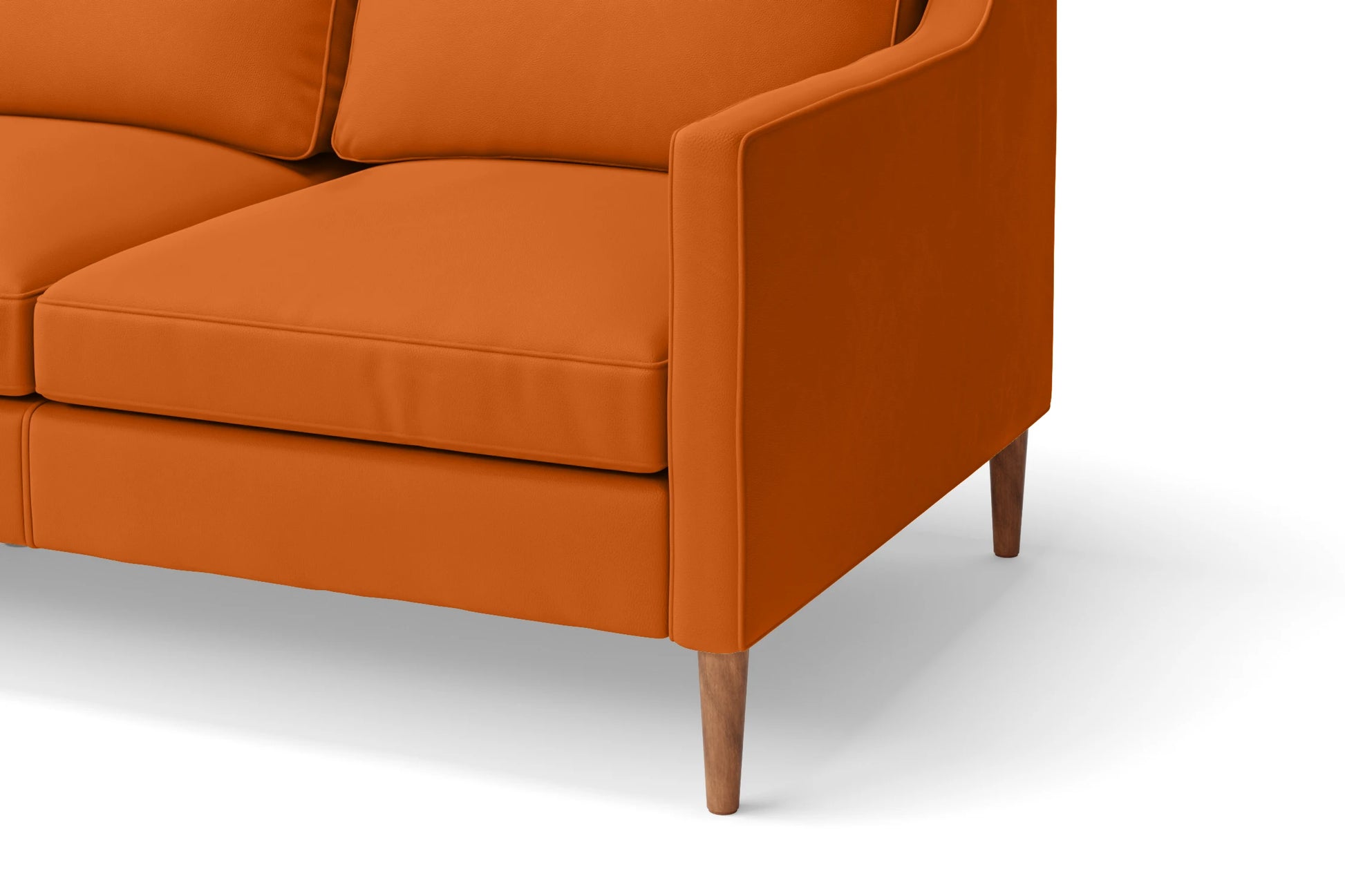 Greco 2 Seater Sofa Orange Leather