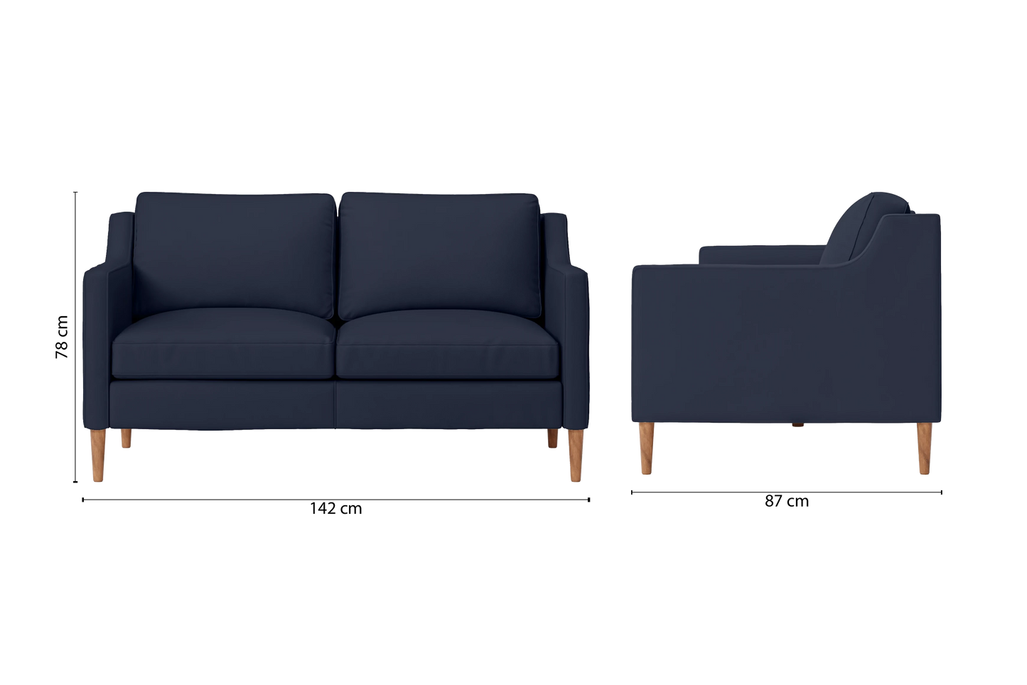 Greco 2 Seater Sofa Spruce Leather