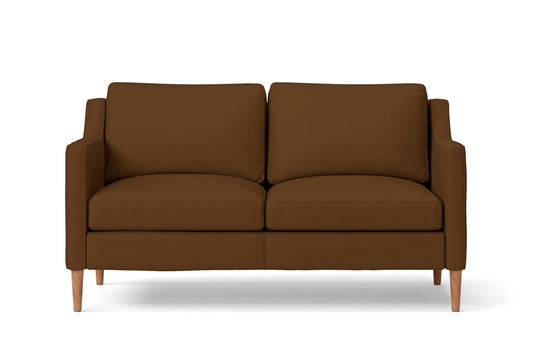 Greco 2 Seater Sofa Walnut Brown Leather