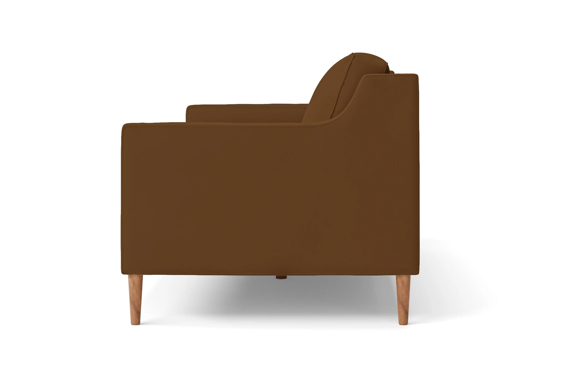 Greco 2 Seater Sofa Walnut Brown Leather