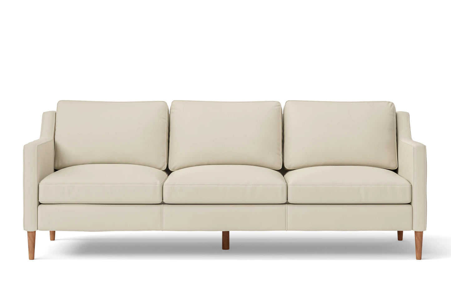 Greco 3 Seater Sofa Cream Leather