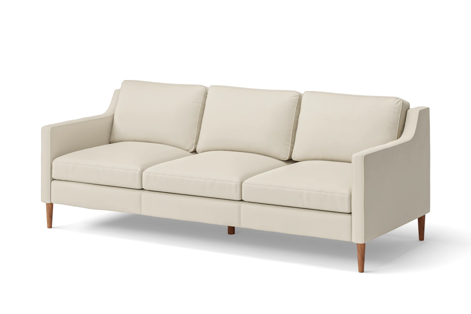 Greco 3 Seater Sofa Cream Leather