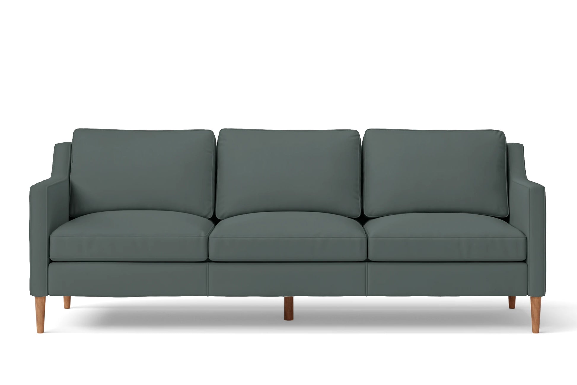 Greco 3 Seater Sofa Dusky Turquoise Leather