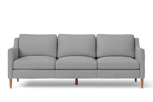 Greco 3 Seater Sofa Grey Leather