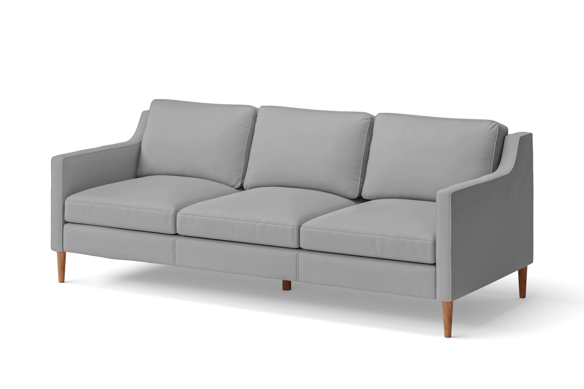 Greco 3 Seater Sofa Grey Leather