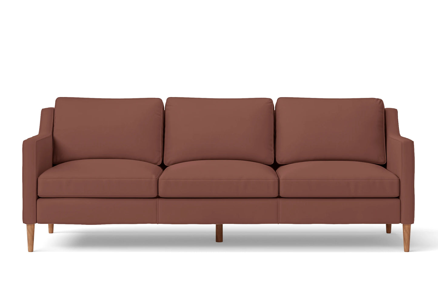 Greco 3 Seater Sofa Mauve Leather