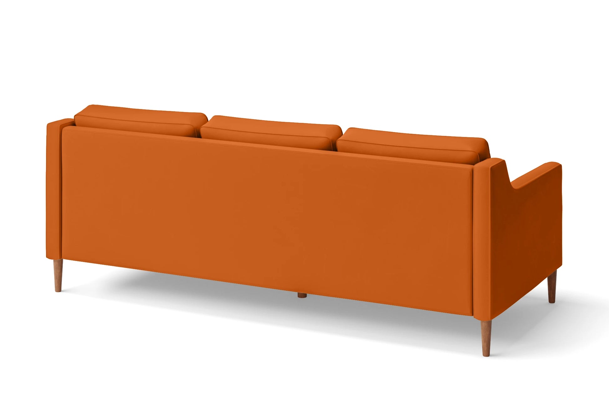 Greco 3 Seater Sofa Orange Leather