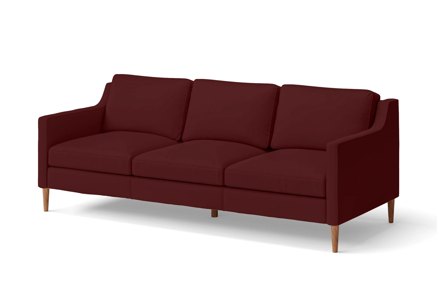 Greco 3 Seater Sofa Red Leather