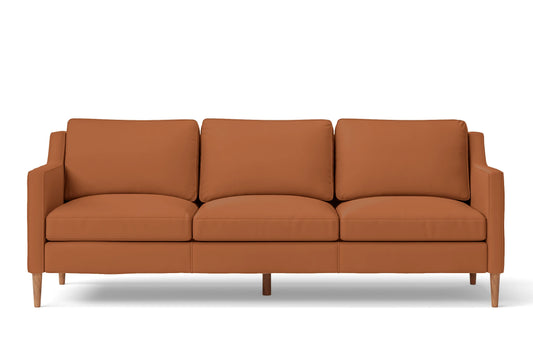 Greco 3 Seater Sofa Tan Brown Leather