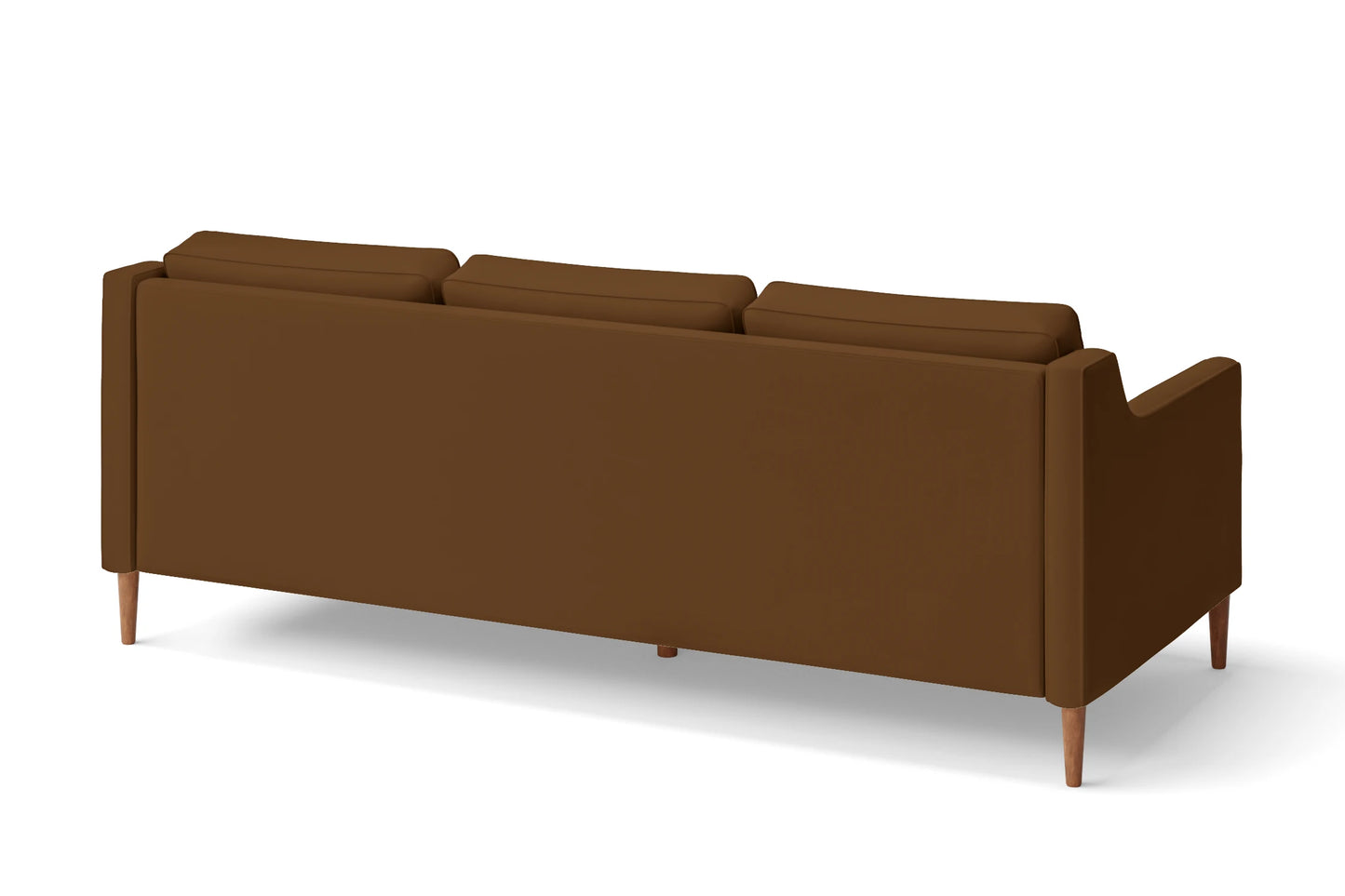 Greco 3 Seater Sofa Walnut Brown Leather