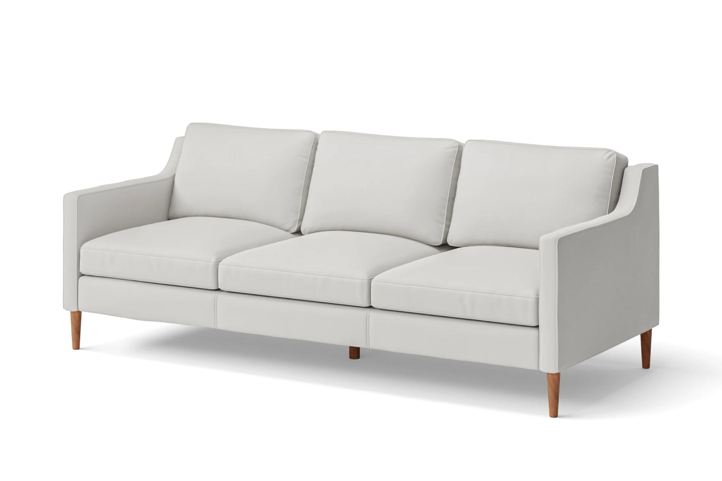 Greco 3 Seater Sofa White Leather