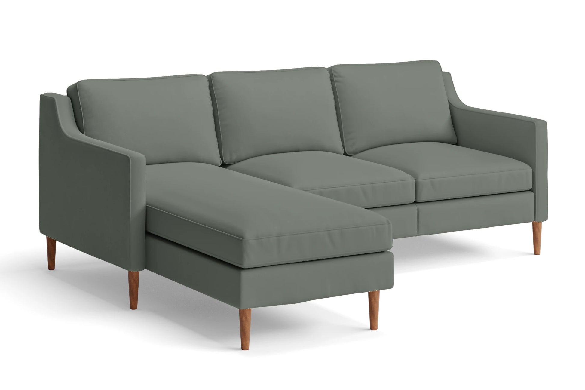 Greco 3 Seater Left Hand Facing Chaise Lounge Corner Sofa Lush Leather