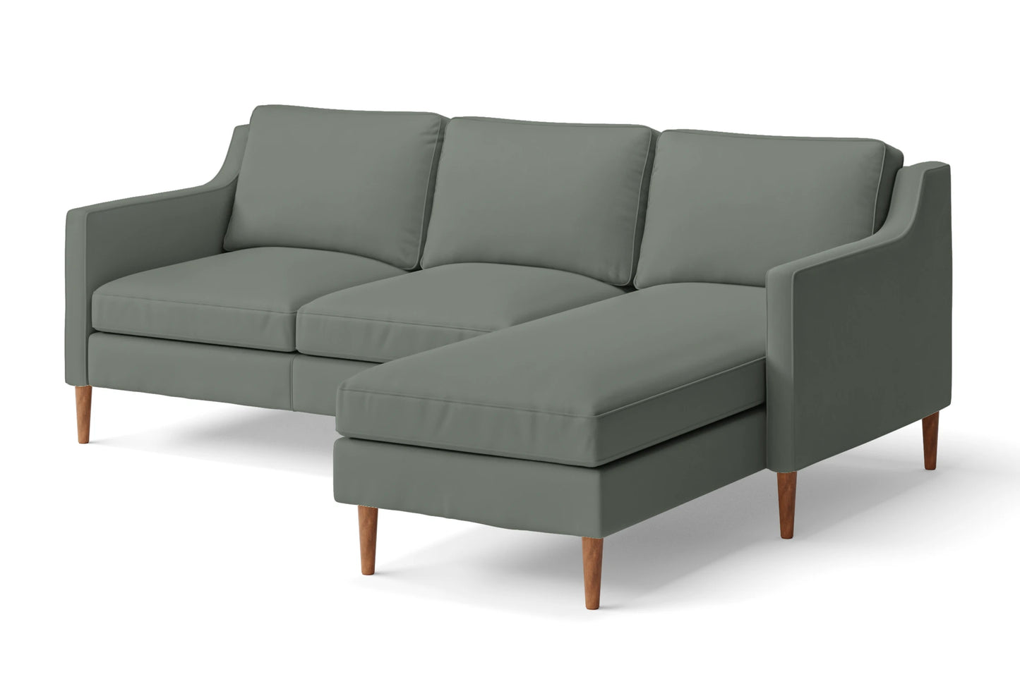 Greco 3 Seater Right Hand Facing Chaise Lounge Corner Sofa Lush Leather