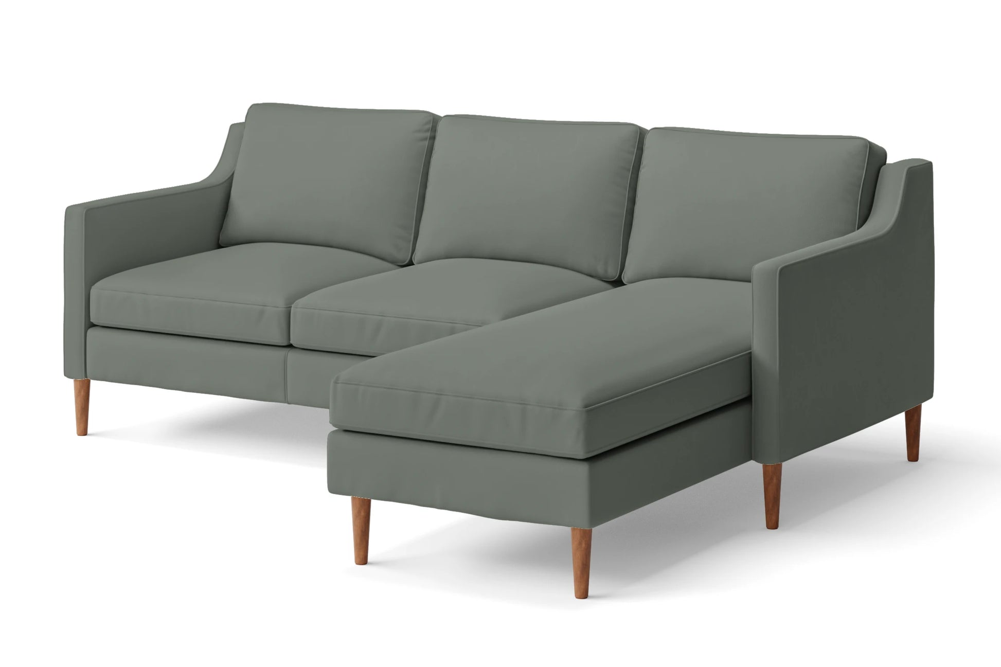 Greco 3 Seater Right Hand Facing Chaise Lounge Corner Sofa Lush Leather