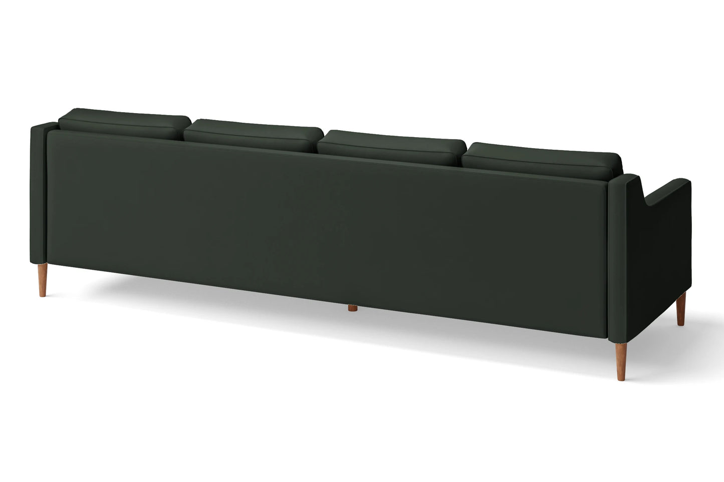 Greco 4 Seater Sofa Green Leather