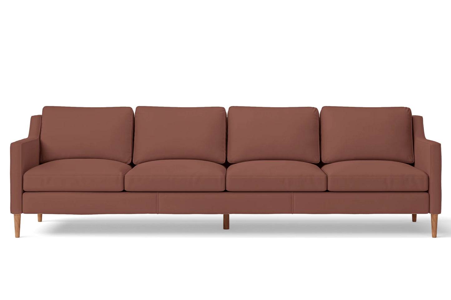 Greco 4 Seater Sofa Mauve Leather