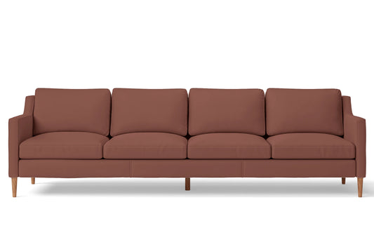 Greco 4 Seater Sofa Mauve Leather