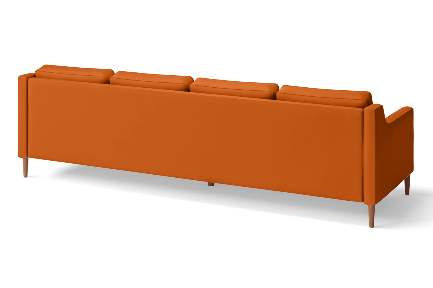 Greco 4 Seater Sofa Orange Leather