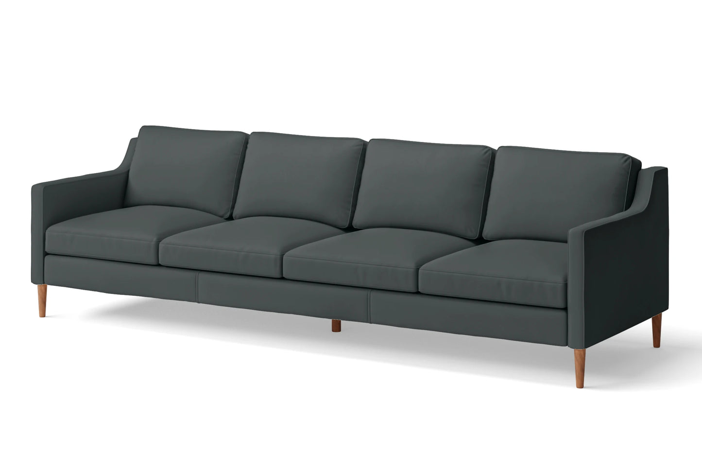 Greco 4 Seater Sofa Slate Leather