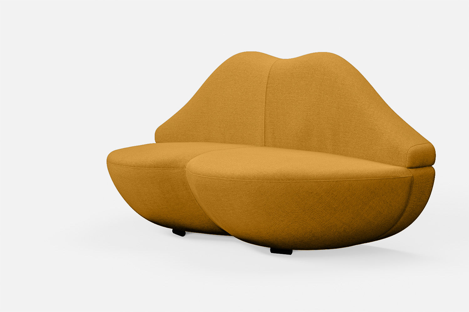 Grosseto 2 Seater Sofa Yellow Linen Fabric