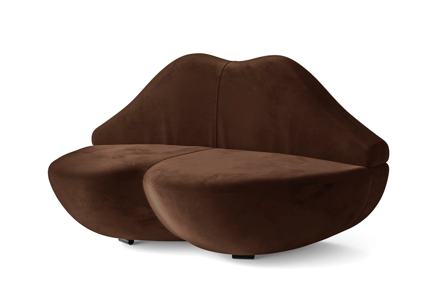 Grosseto 2 Seater Sofa Coffee Brown Velvet